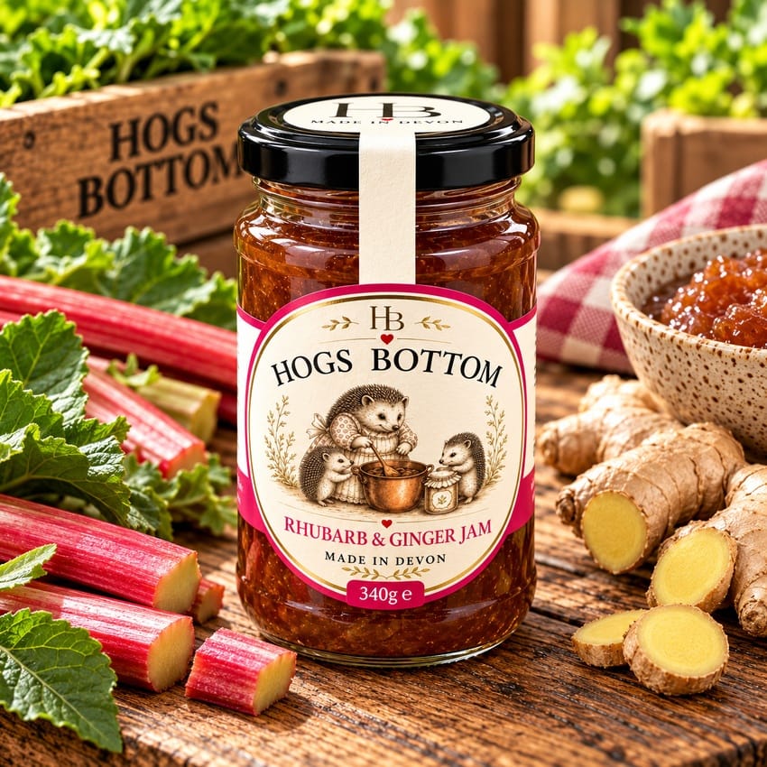 Rhubarb and Ginger Jam 340g